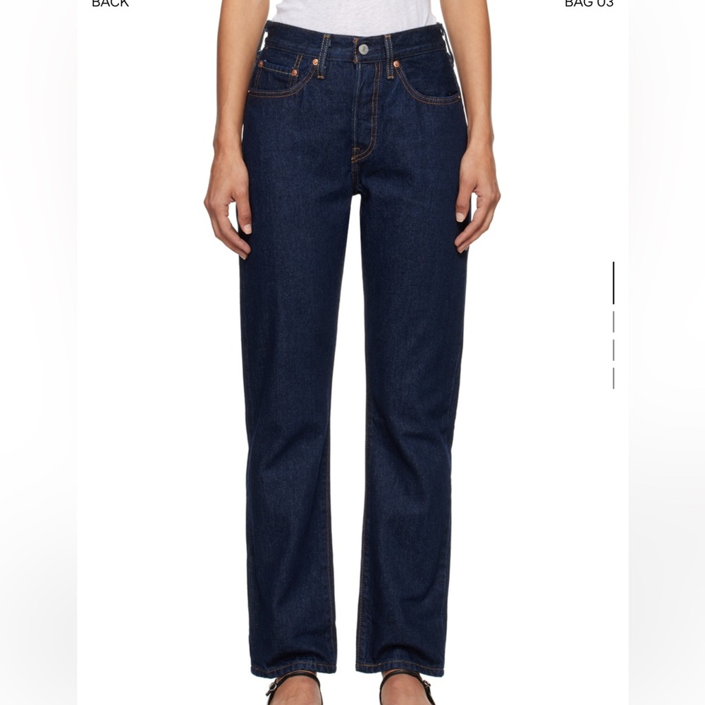 LEVI'S Navy 501 Original Fit Jeans